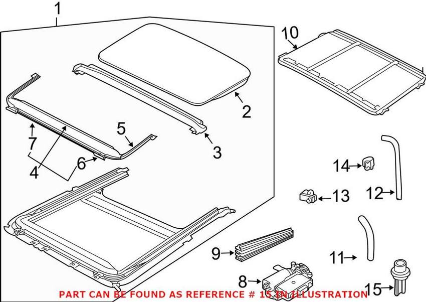 Sunroof Sound Insulation Genuine Saab 12798234